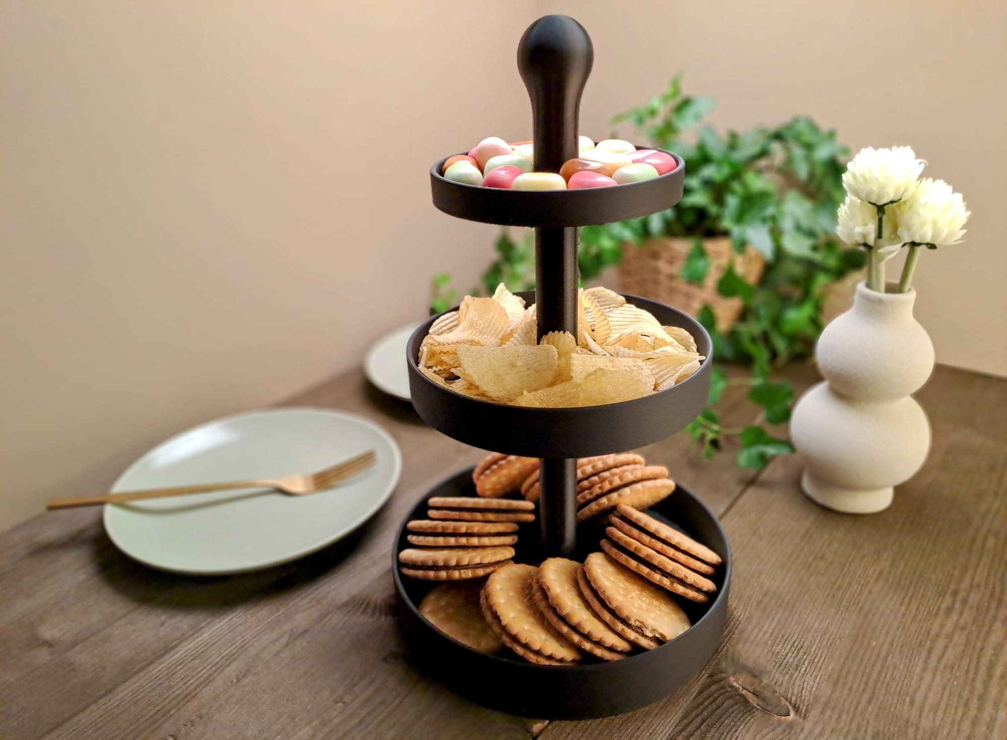 Snack & Cake Etagere - Styled View