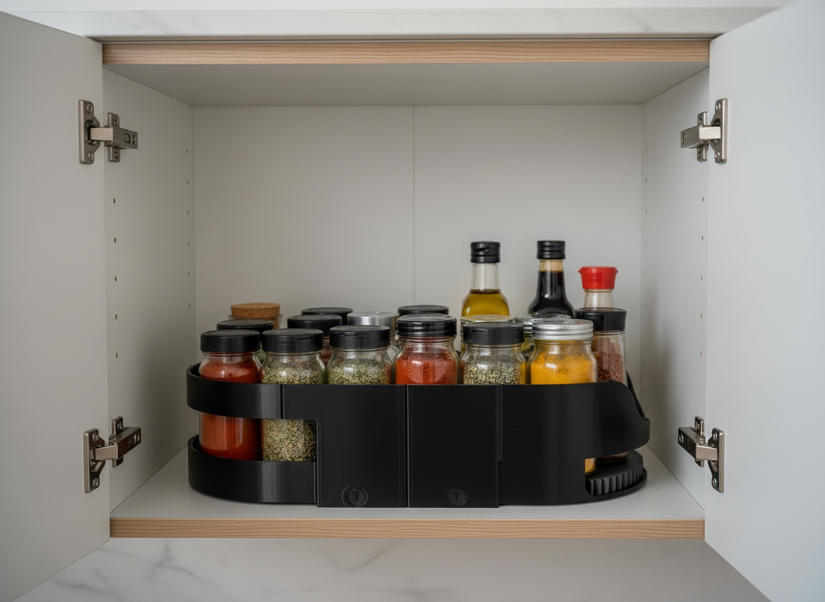 Spinning Organizer Rotating Storage Box - View 1