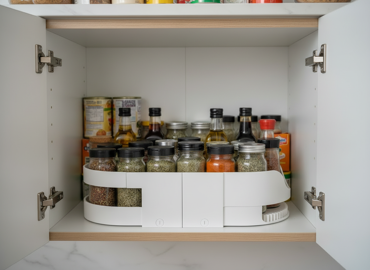 Spinning Organizer Rotating Storage Box - View 3